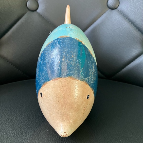 Blue and Tan Striped Fish Figurine - Picture 7 of 7